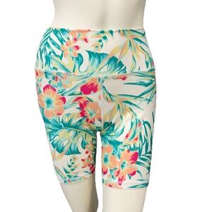 Hurley H2O-Dry Shorts Women’s S Tropical Multi 7” Inseam Athletic Hawaiian EUC